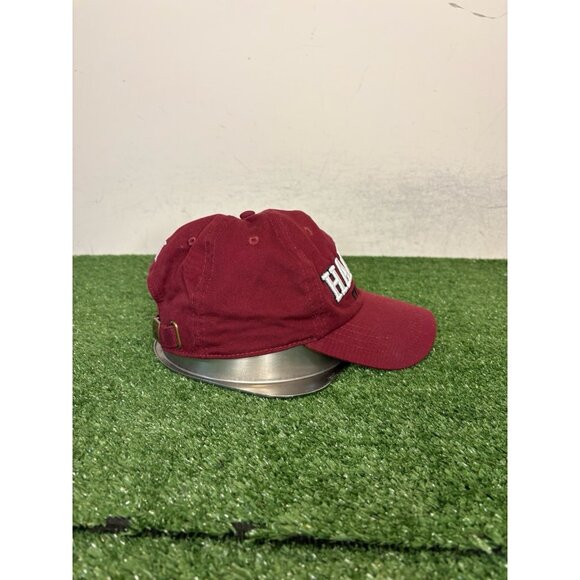 Harvard University Crimson hat cap strap back red retro football unisex mens 1 - Picture 6 of 8